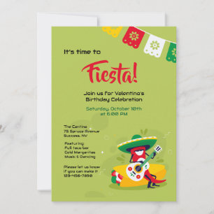 Fiesta Chilli Pepper Man Invitation