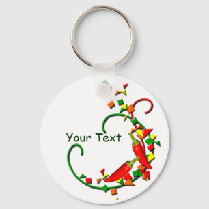Fiesta Chilli Peppers keychain