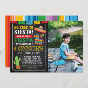 Fiesta, Cinco de mayo Birthday Invitation