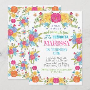 Fiesta, Cinco de mayo Birthday Invitation