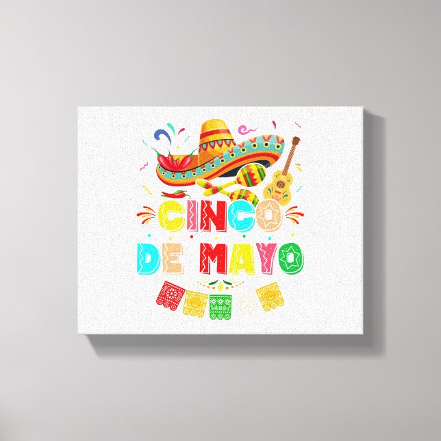 Fiesta Cinco de Mayo Canvas Print (Front)