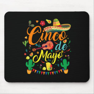 Fiesta Cinco De Mayo Funny Mexican Party 5 De Mayo Mouse Mat