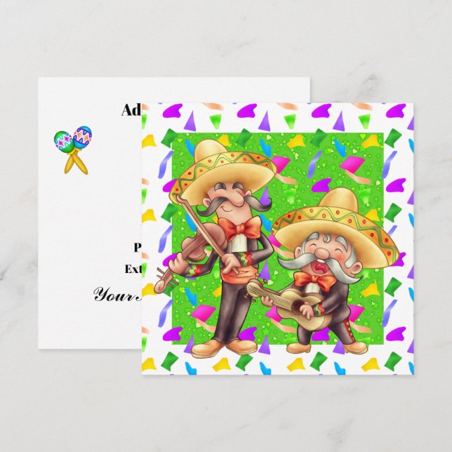 Fiesta - Cinco de Mayo Invitation (Front/Back)