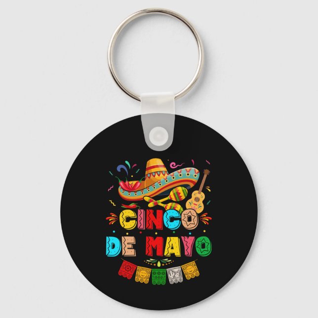 Fiesta Cinco de Mayo Key Ring (Front)