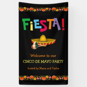 Fiesta! Cinco de Mayo Party (customisable) Banner
