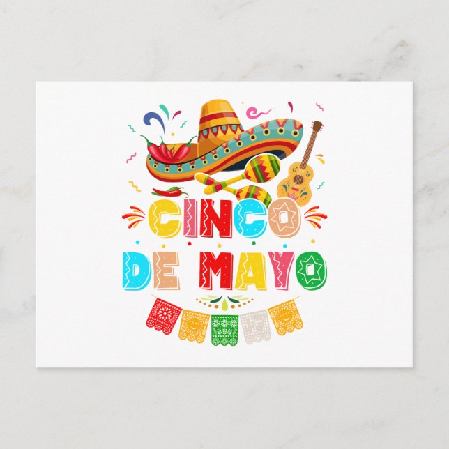 Fiesta Cinco de Mayo Postcard (Front)