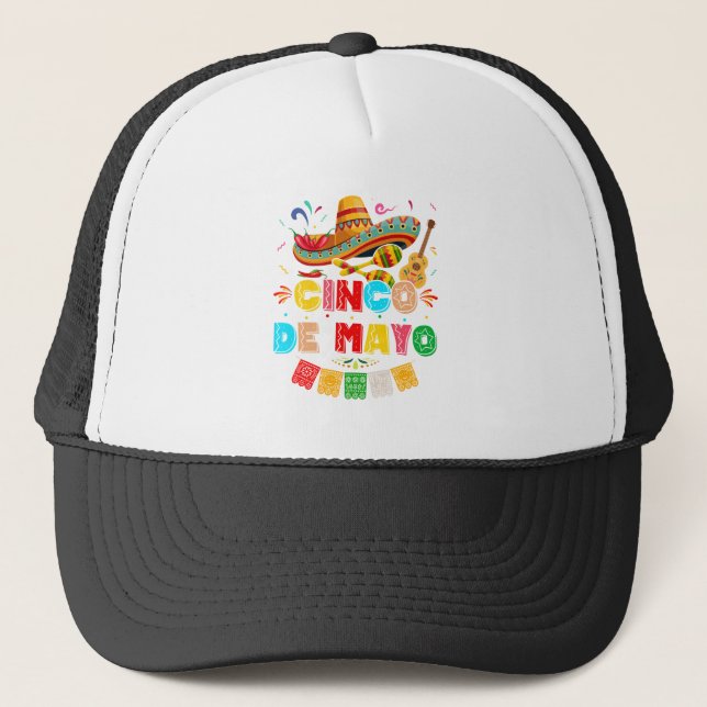 Fiesta Cinco de Mayo Trucker Hat (Front)