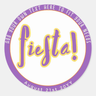 FIESTA  CLASSIC ROUND STICKER