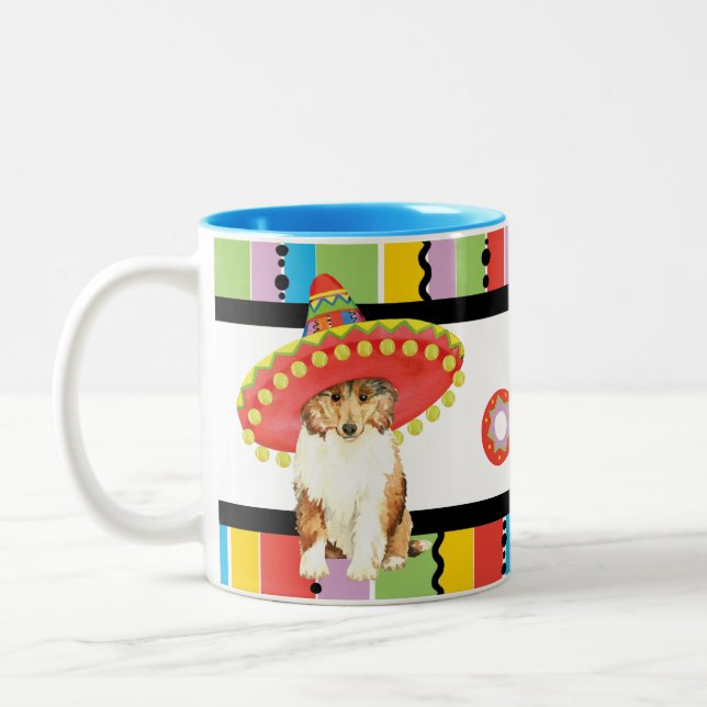 Fiesta Collie Two-Tone Coffee Mug (Left)