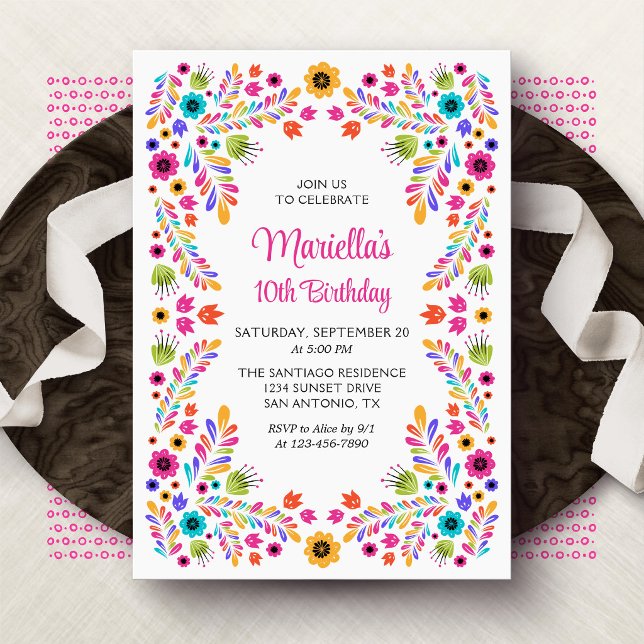 Fiesta Colourful Birthday Invitation (Creator Uploaded)