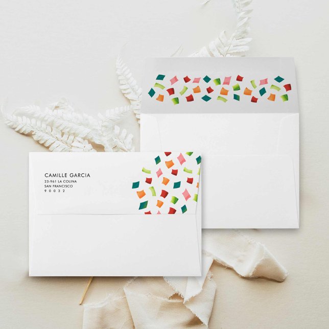 Fiesta Colourful Bridal Shower Invitation Envelope (Fiesta Bridal Shower Invitation Envelope)