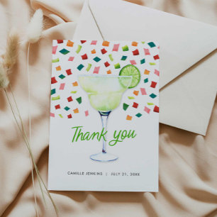 Fiesta Colourful Bridal Shower Thank you Card
