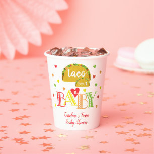 Fiesta Colourful Taco Bout a Baby Shower  Paper Cups