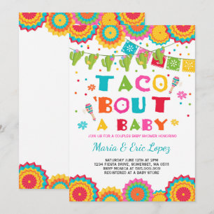 Fiesta Couples Baby Shower Invitation Co-ed Shower