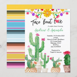Fiesta Couples Wedding Shower Invitation