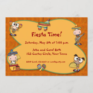 Fiesta Critters Invitation