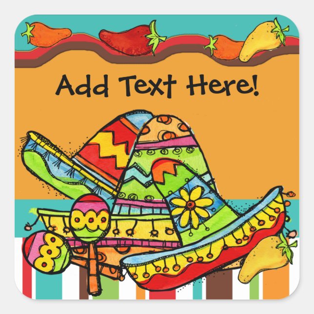 Fiesta Custom Stickers (Front)