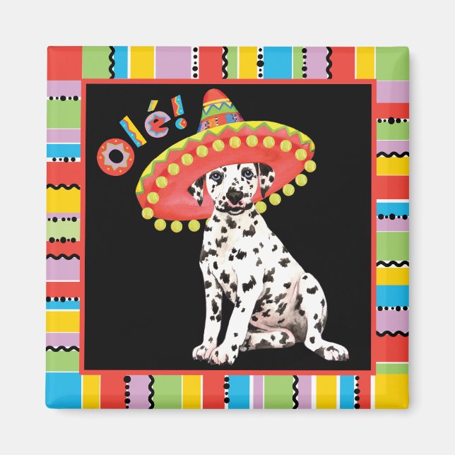 Fiesta Dalmatian Magnet (Front)