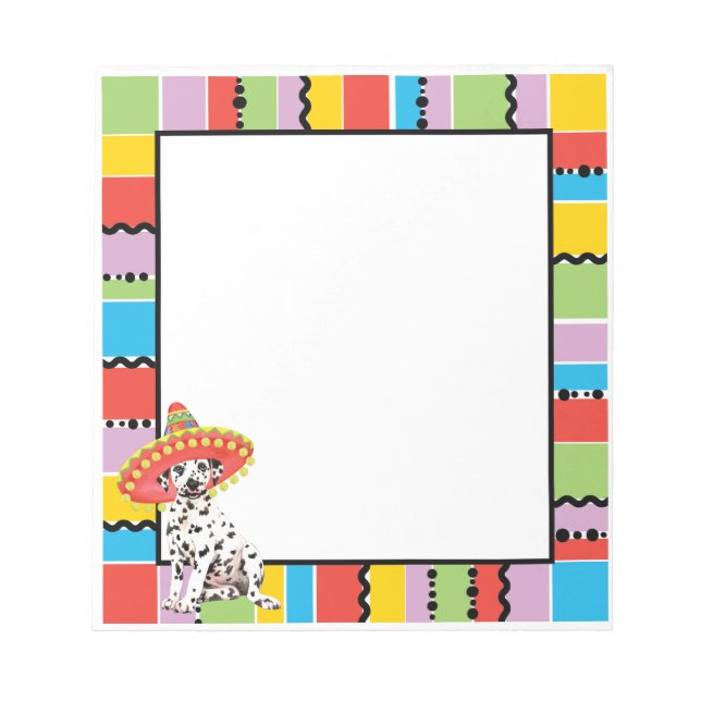 Fiesta Dalmatian Notepad (Front)