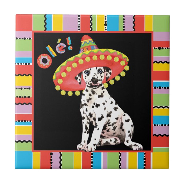 Fiesta Dalmatian Tile (Front)