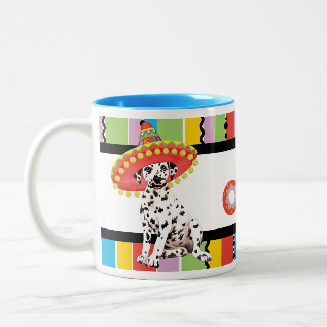 Fiesta Dalmatian Two-Tone Coffee Mug (Left)