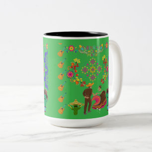 Fiesta de Colours kelly green Two-Tone Coffee Mug