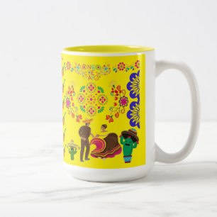 Fiesta de Colours yellow Two-Tone Coffee Mug