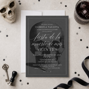Fiesta de la Muerte de mis Veintes Party Invitation
