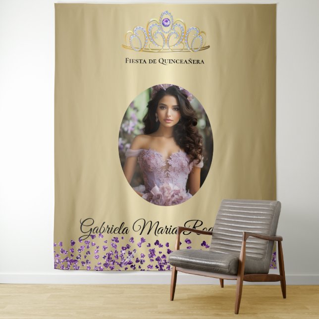 Fiesta de Quinceañera Tapestry (In Situ)