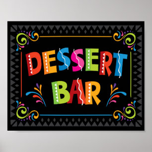 Fiesta DESSERT BAR Party Sign Print