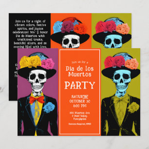 💀 Fiesta Dia de Muertos  Invitation