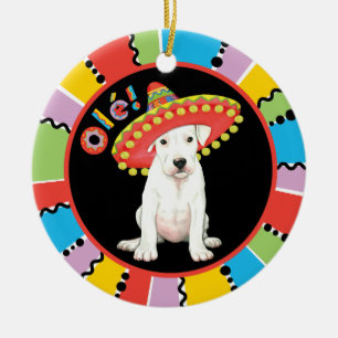 Fiesta Dogo Argentino Ceramic Tree Decoration