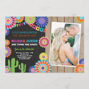 Fiesta Engagement Party Invitation Mexican Chalk