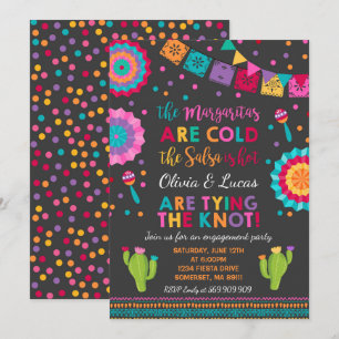 Fiesta Engagement Party Invitation Mexican Party