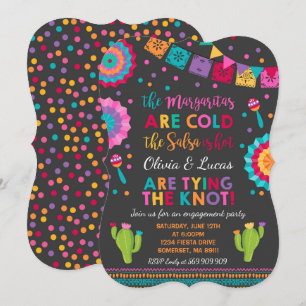 Fiesta Engagement Party Invitation Mexican Party