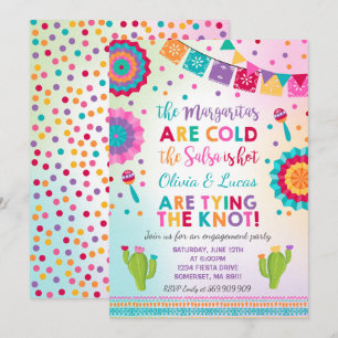 Fiesta Engagement Party Invitation Mexican Party