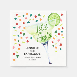 Fiesta Engagement Party Paper Napkin