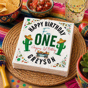 Fiesta First   1st Birthday Party Napkin