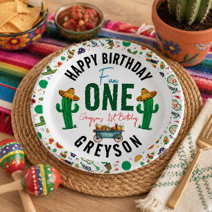 Fiesta First   1st Birthday Party Paper Plate