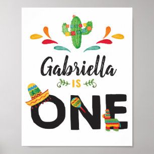 Fiesta First Birthday Sign