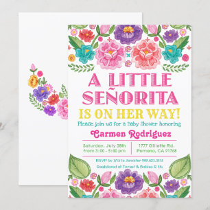 Fiesta Floral Baby Shower Invitation