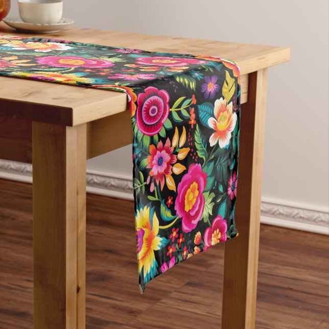  Fiesta Floral Extravaganza Short Table Runner (In Situ)