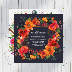 Fiesta Floral Let's Taco 'bout a Couple's Shower Invitation
