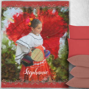 Fiesta Flower 2555 Fleece Blanket