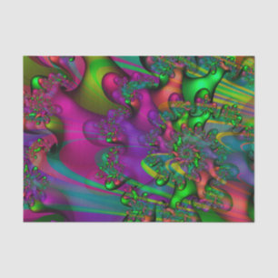 Fiesta Fractal Colourful Vibrant Tissue Paper