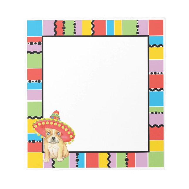 Fiesta Frenchie Notepad (Front)