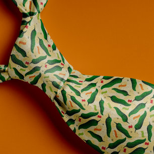 Fiesta Fun Green Chile Pattern Tie
