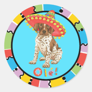Fiesta German Shorthaired Pointer Classic Round Sticker
