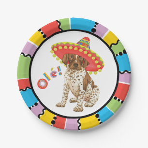 Fiesta German Shorthaired Pointer Paper Plate