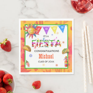Fiesta Graduation Party Napkin